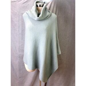 LOOK by M‎ New York Merino Wool Blend Cowl Neck Poncho OS